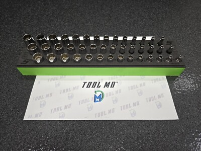 #ad Snap on Tools GREEN 42pc 1 4quot; 12 POINT Metric 4mm 15mm Socket Set 142STMMDYFG1 $1195.00