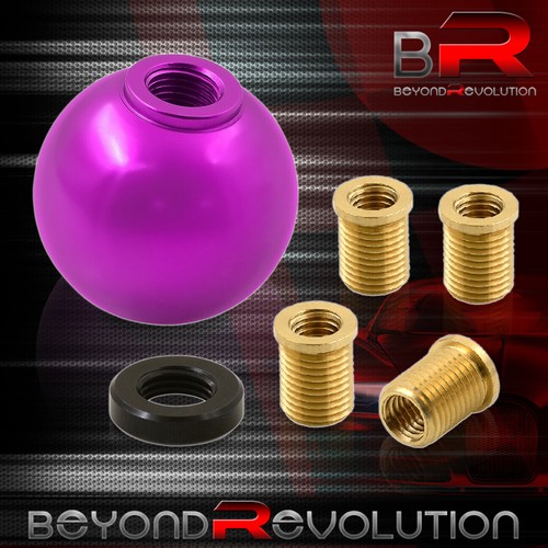 For Lexus 8X1.25mm 6 Speed Ball Shift Shifter Knob M8 M10 M12 Aluminum Purple - Picture 3 of 3