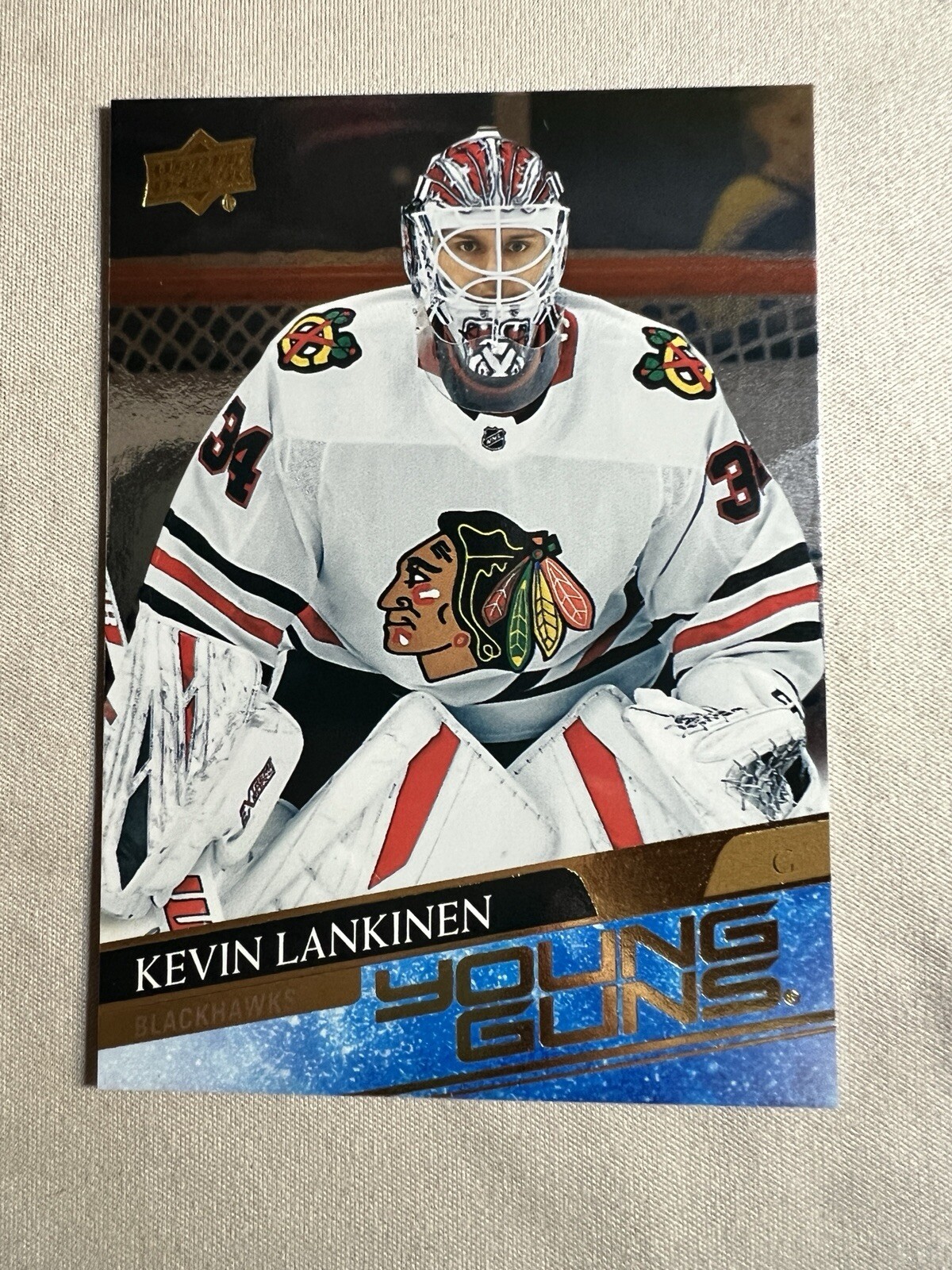 2020-21 Upper Deck Young Guns Silver Foil Kevin Lankinen #497 Rookie RC