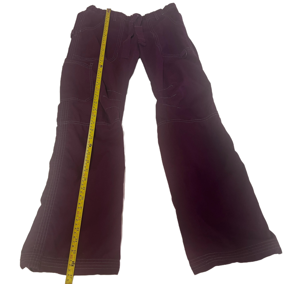 Koi by Kathy Petersen Women’s Purple Burgundy Scrub Bottoms Pants Size