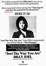 1977 Billy Joel "Just The Way You Are"  Song Release Industry Promo Reprint Ad