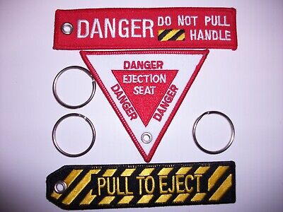 , KEY CHAINS SET OF 3 RAF NAVY,PILOT MARTIN BAKER,EJECTION SEAT,DANGER , KEY CHAINS SET OF 3 RAF NAVY,PILOT MARTIN BAKER,EJECTION SEAT,DANGER