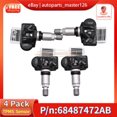 4x TIRE PRESSURE SENSORS For Dodge Challenger SRT Hellcat Redeye 68487472AB