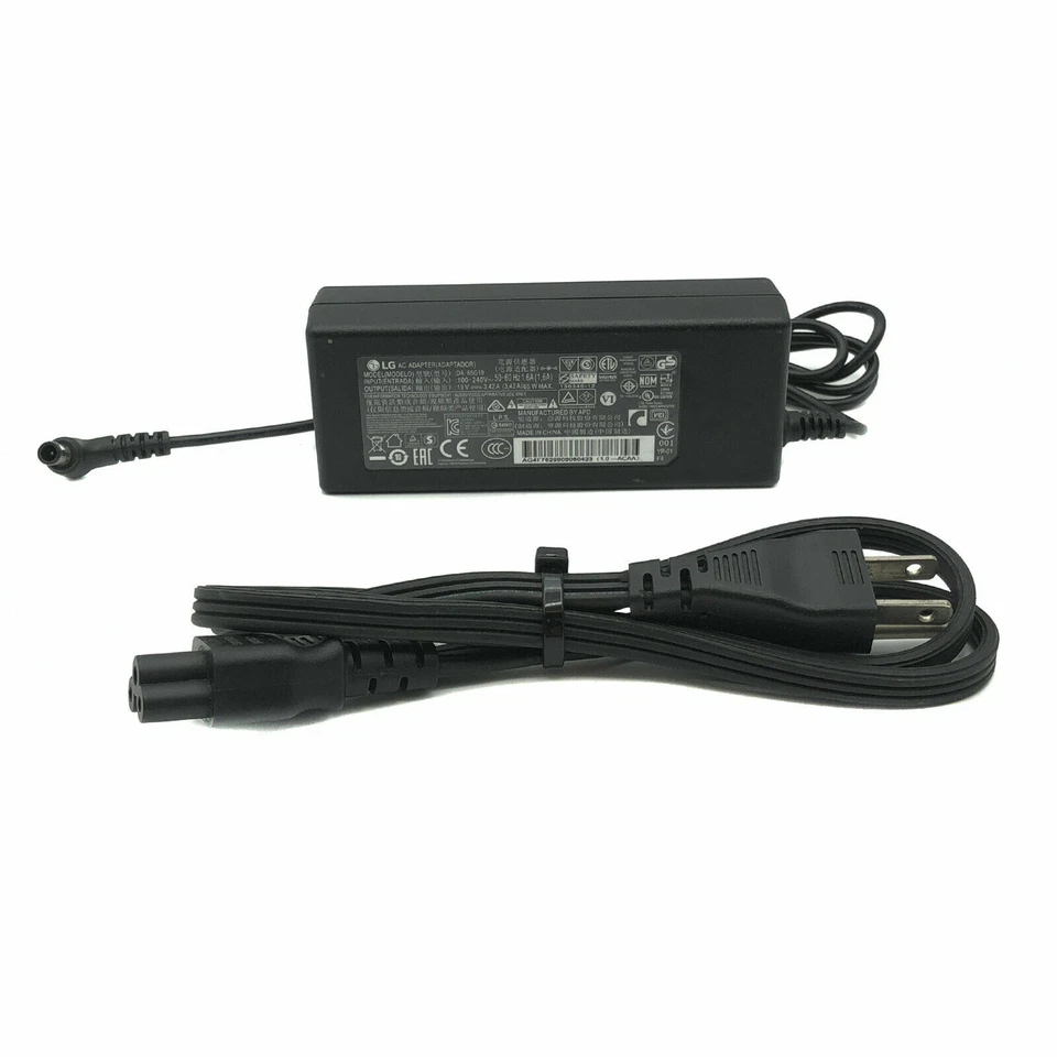 Adaptador de CA original LG PARA 24UD58-B 32MA70HY-P 32UD59-B cargador de monitor 19V Foto 4 de 4