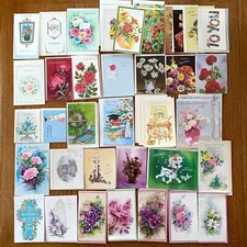 Vtg Greeting Card Lot Sympathy , Congrats Asst UNUSED 34 w/Envelopes READ