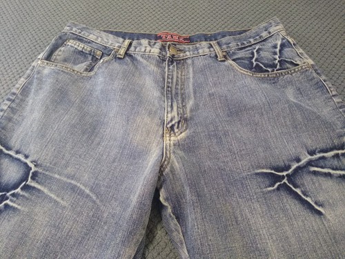 Tank loose fit wide leg straight jean tag size 40x32 actual size 40x30 - Picture 3 of 16