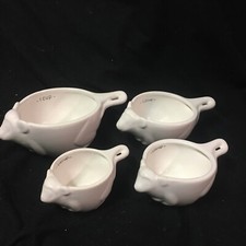 Monkey Nesting Measuring Cups Creative Co-Op White