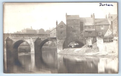 RPPC DURHAM general view 'Beecham's Pill's sign England UK Postcard | eBay
