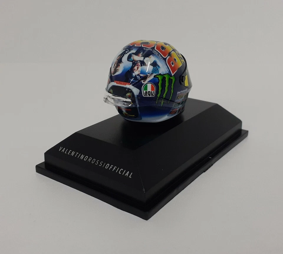 MINICHAMPS 1:8 valentino rossi Model Helmet Moto Gp Misano 2018 AGV Diecast - Image 4 of 4