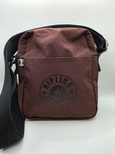 Kipling Borsa a tracolla Chaz piccola marrone mogano borsa leggera viva unisex ottime condizioni