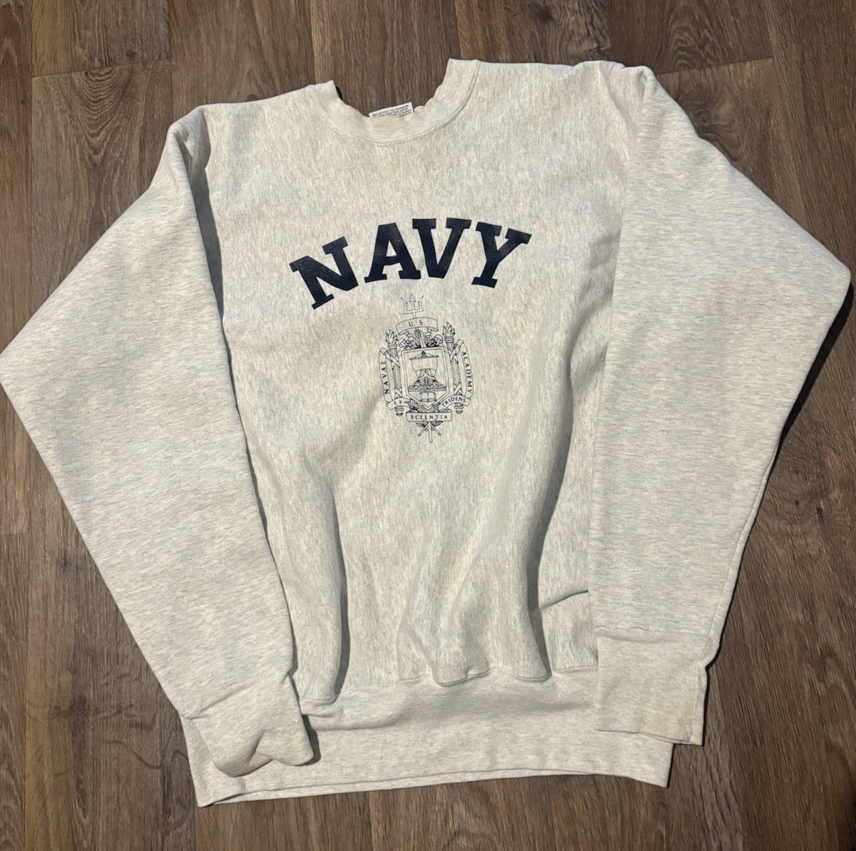 VINTAGE US NAVAL ACADEMY STORE REVERSE WEAVE CREWNECK Size 2XL