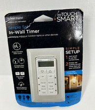 MyTouchSmart Simple Set In-Wall Timer White 26893 Package has creases shelf wear