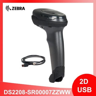 Zebra DS2208-SR00007ZZWW 1D/2D Handheld Barcode Scanner Imager with USB Cable