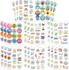 348 PCS Inspirational Christian Stickers, Bible Verse Jesus Stickers