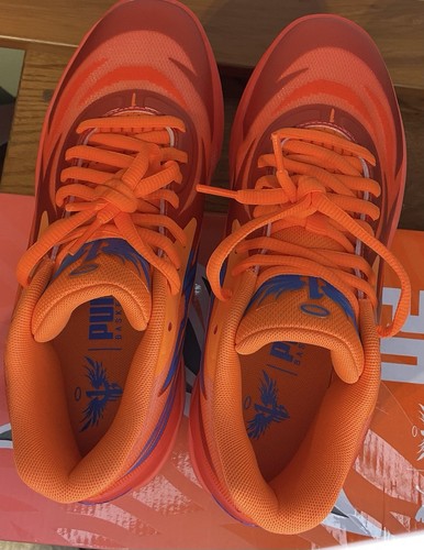 Sz. 8.5M NEW Puma X Lamelo Ball Mb.02 “Supernova” Orange Fiery Coral Basketball - Picture 9 of 14