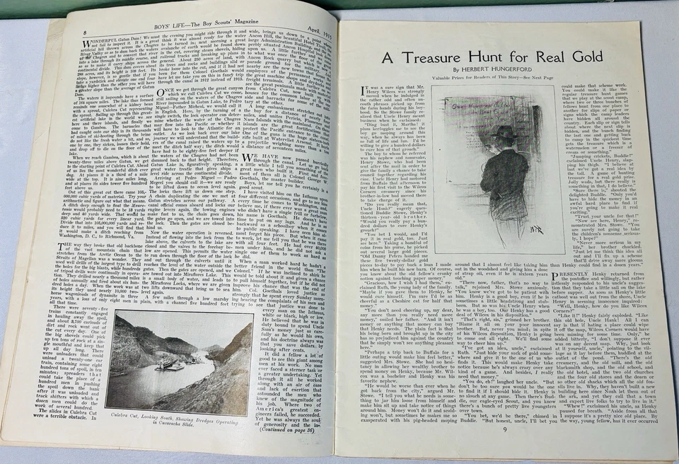 April 1915 Boy Scouts Boys Life Magazine Baseball Diamond RARE Camp Fish WW1 VTG - Image 4 of 4