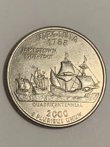 2000-P 50 State Quarters Virginia — photo from the most recent tracked eBay sale