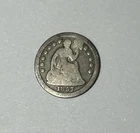 1857-O Seated Liberty Half Dime H10C US Silver Coin