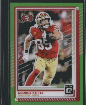2025 Donruss Optic - George Kittle Green Prizm - /50 #48 - San Francisco 49ers