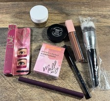 Mally xo Cosmetics Lot 7 pc Blush, Highlighter Lip Gloss eyeliner New