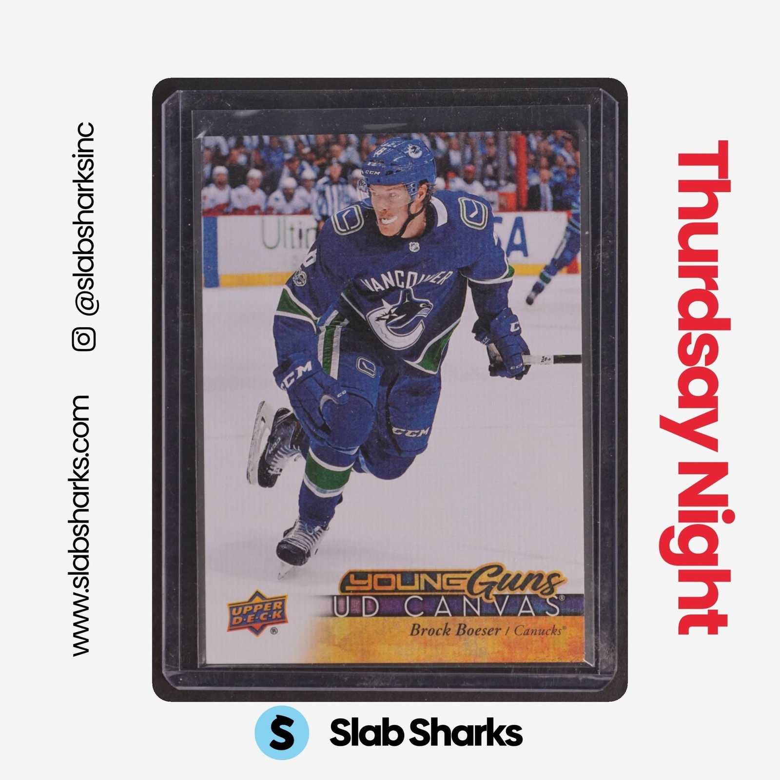 2017 UPPER DECK #C223 BROCK BOESER UD CANVAS YOUNG GUNS RC ROOKIE