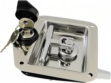 T Handle Latch Rv Truck Door Tool Box Lock Replacement with Keys Gasket 1Pc 