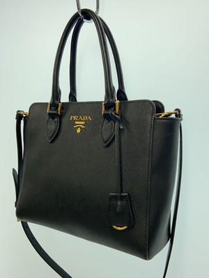 ハンドバッグ PRADA 1BC232VODO.2C8Q Handbags PRADA 1BA113 Saffiano Black Solid Handbag Used | eBay