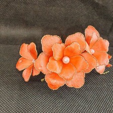 Hanfu Hairpin Peony Velvet Hair Accessory Chinese Style Hair Comb Ancient