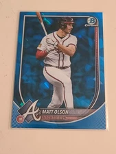 2025 Bowman Chrome Sapphire Matt Olson #4 Braves