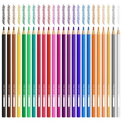 Buntstifte Set 24 Farben Sechseckige Farbstifte Holzstifte Colored Pencils im