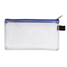 Zip pocket DIN long blue zip