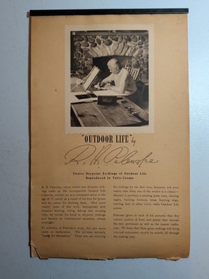 Vintage 1948 Illustrated Advertising Calendar R.H. Polenske Brown & Bigelow