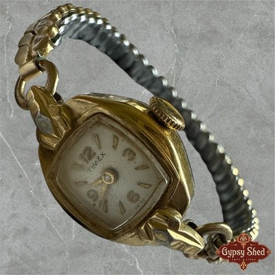 Timex Wind Up Watch Kalbe Expansion Band Square Shaped Face Vintage