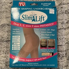 Slim N Lift Body Shaping Undergarment NWT Beige L As Seen On TV