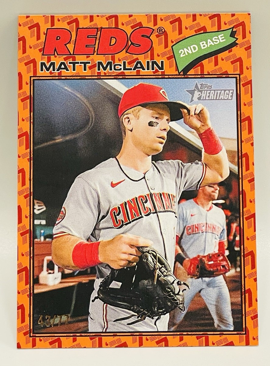 Matt McLain *43/77* 2026 Topps Heritage Color of The Year Orange