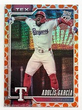 Topps 2026 Adolis Garcia #318 Orange Spring Training Parallel /25 Texas Rangers
