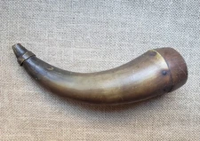 🔥ANTIQUE SOUTHERN SCREW TOP POWDER HORN TN Tennessee KY? Muzzleloader Longrifle