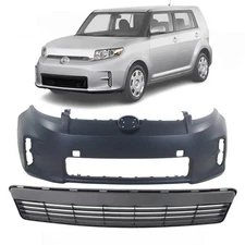 Front Bumper Cover Paintable & Lower Grille For 2011-2012 Scion xB