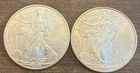 Lot Of 2 One Ounce Fine Silver- One Dollar Coins