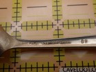 1939 New York Worlds Fair Souvenir Spoon Wm Rogers Textile Theme Building IS — photo 10