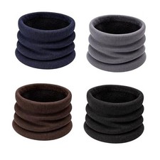 Winter Neck Gaiter, 4 Pack Unisex Buff Warmer Thermal 4 Pack Assorted Solids