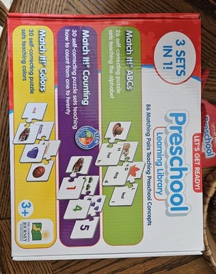 Preschool Learning Library ABCs Counting Colors Set 3 Sets in 1