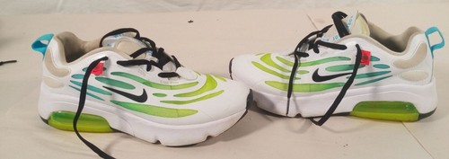 Nike Mens Air Max 200 Shoes Size 6Y White/Volt/Black