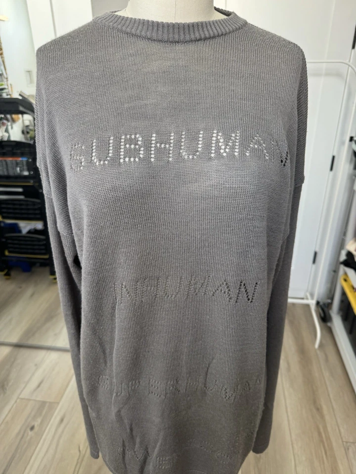 Suéter de lana Rick Owens Tommy de gran tamaño para hombre talla única Dust Lido SS 24 Foto 3 de 4