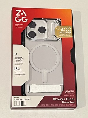 ZAGG Crystal Palace Snap Case w/ Kickstand iPhone 17 Pro - Clear