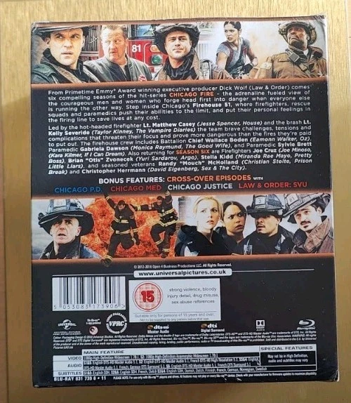 Chicago Fire - Seasons 1-6 Blu Ray Set New Sealed 34 Discs - Image 3 of 4