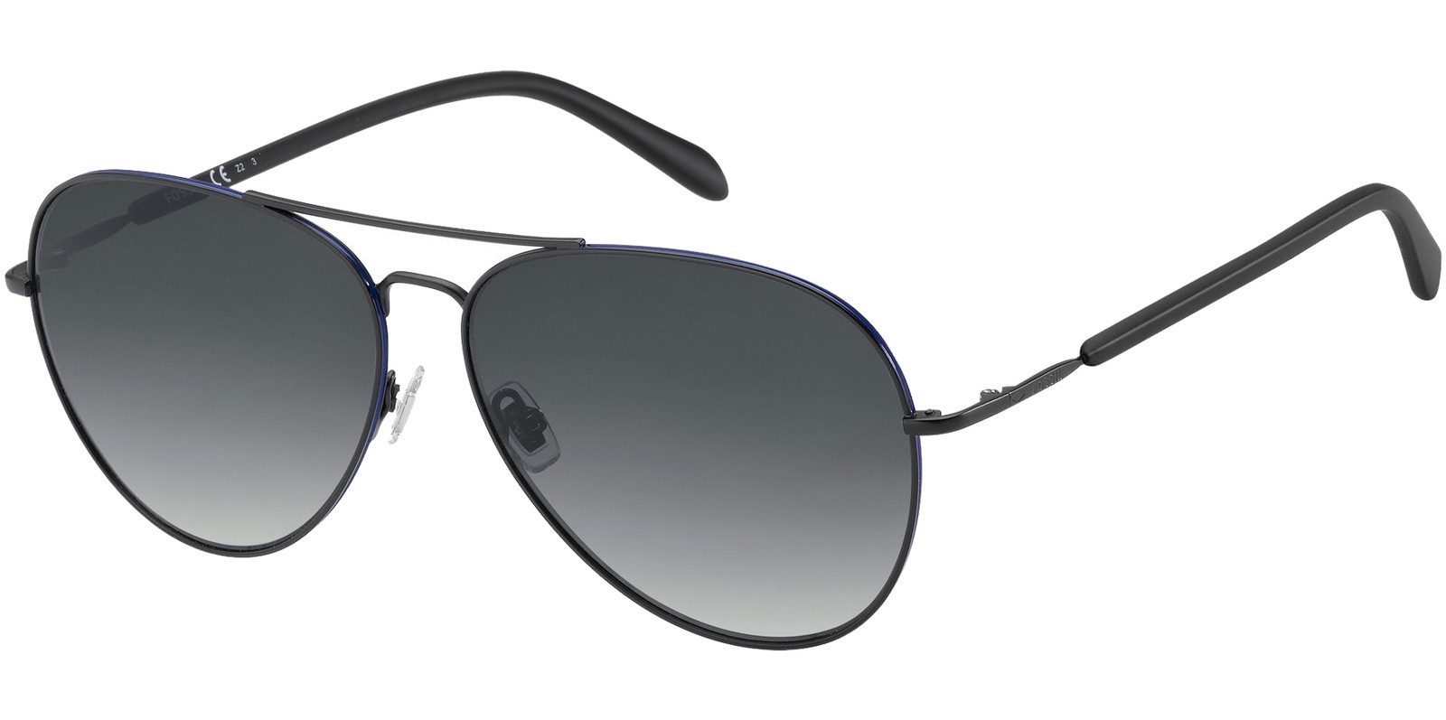 Fossil Mens Black Aviator Sunglasses w Gradient Lens - FOS3104GS 003 9O 3890₽