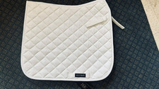 Dressage Saddle Pad Large /Full White Bello Equine NEW