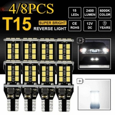 Super White Error Free LED Bulb Car Backup Reverse Light 912 921 T15 W16W Lot