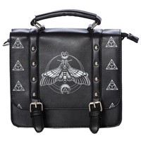 Banned Gothic Okkult Goth Handtasche Schultertasche Moth Satchel Motte Nieten